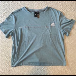 Adidas cropped t-shirt!